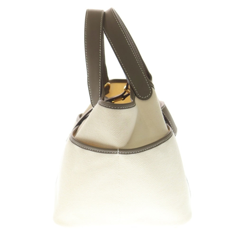 HERMES(エルメス) ピコタンロック カーゴ PM トワルゴエラン×スイフト エトゥープ ハンドバッグ W刻印 レディース