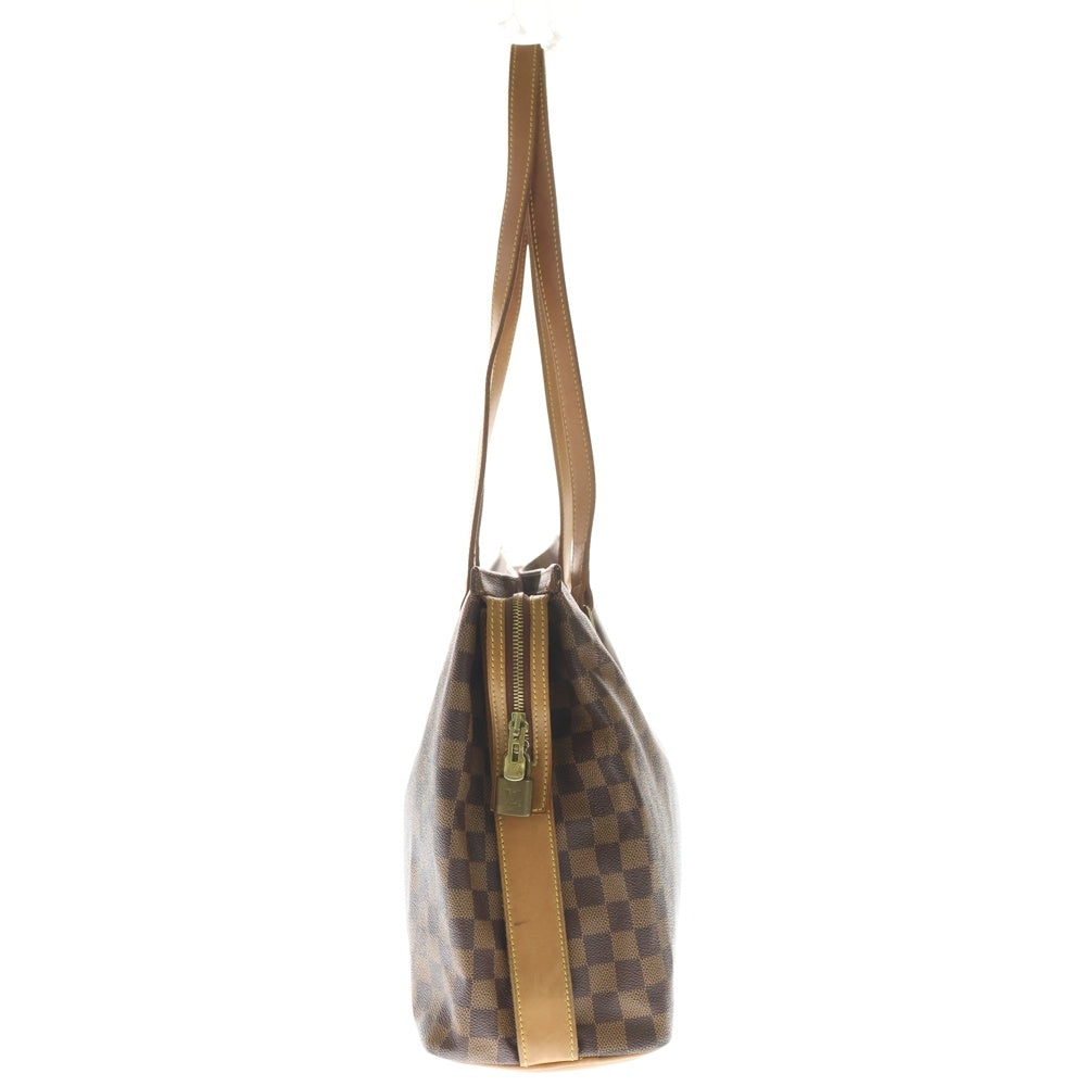 LOUIS VUITTON(ルイヴィトン) ダミエ コロンビーヌ トートバッグ ハンドバッグ ブラウン レザー×PVC N99037 ゴールド金具 レディース