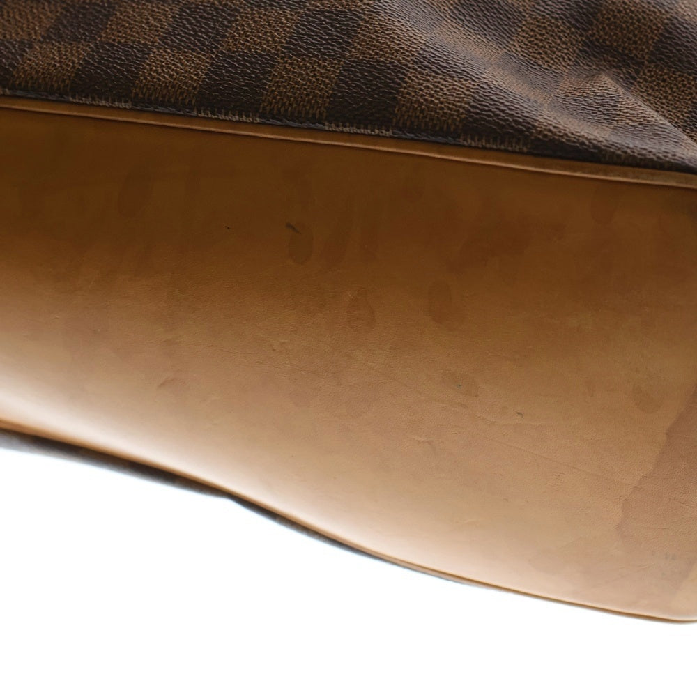 LOUIS VUITTON(ルイヴィトン) ダミエ コロンビーヌ トートバッグ ハンドバッグ ブラウン レザー×PVC N99037 ゴールド金具 レディース