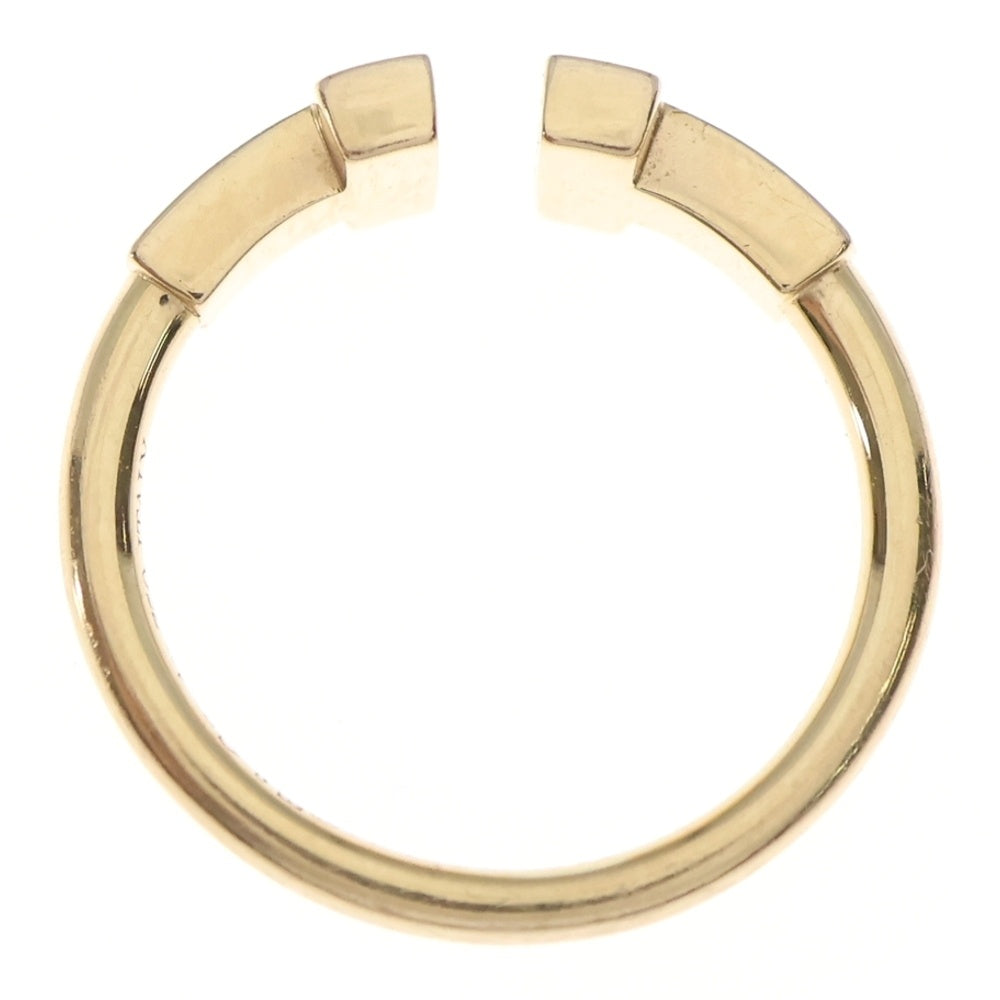 TIFFANY & Co.(ティファニー) Tワイヤー ダイヤ付リング 指輪 Au750PG ピンクゴールド レディース