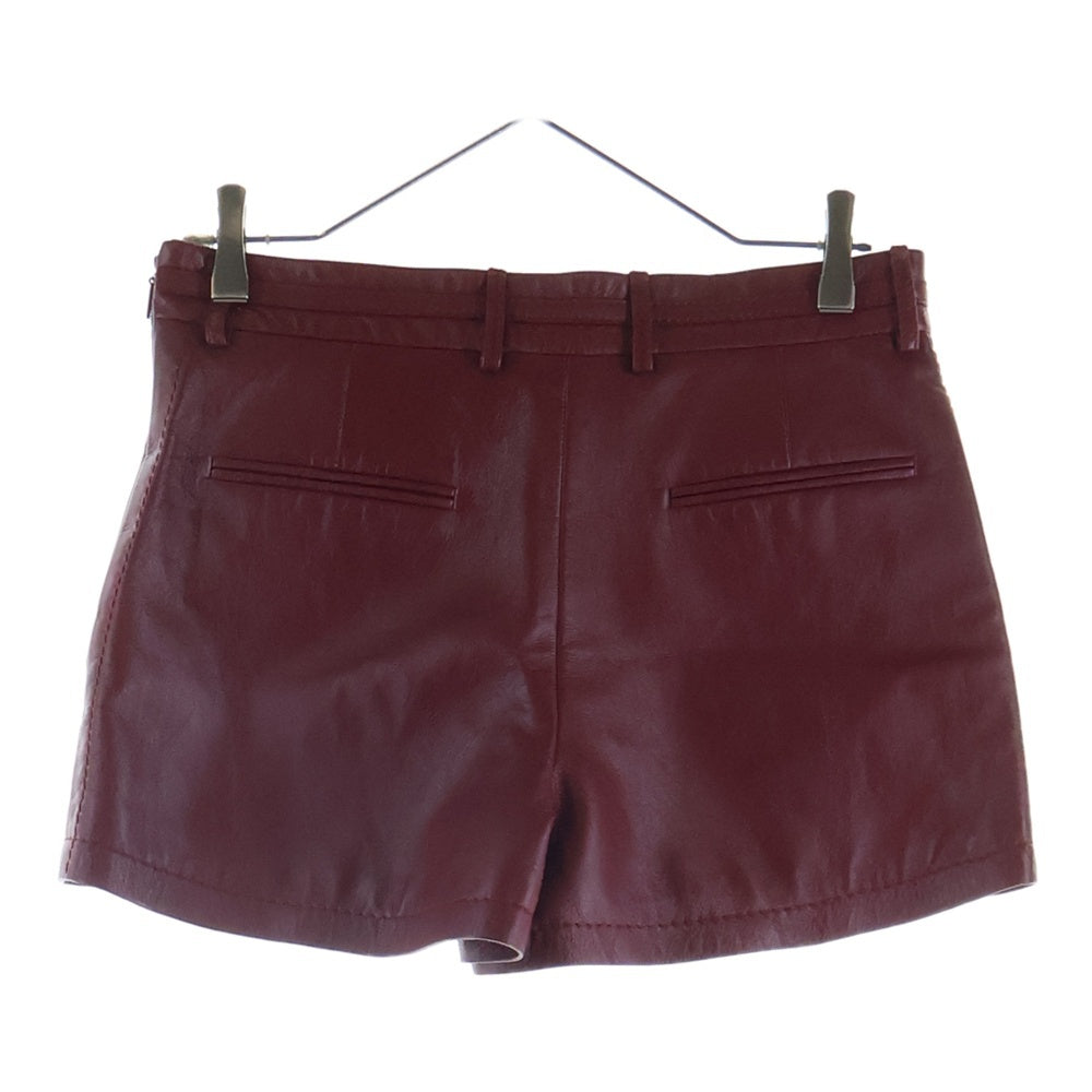 GUCCI(グッチ) ホースビット レザー ショートパンツ レッド レディース