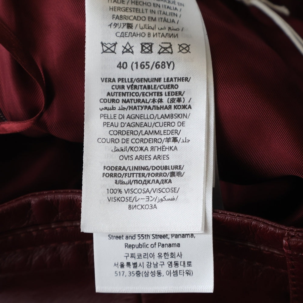 GUCCI(グッチ) ホースビット レザー ショートパンツ レッド レディース