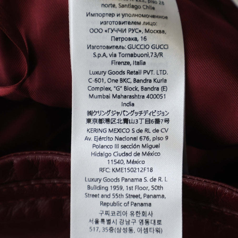 GUCCI(グッチ) ホースビット レザー ショートパンツ レッド レディース