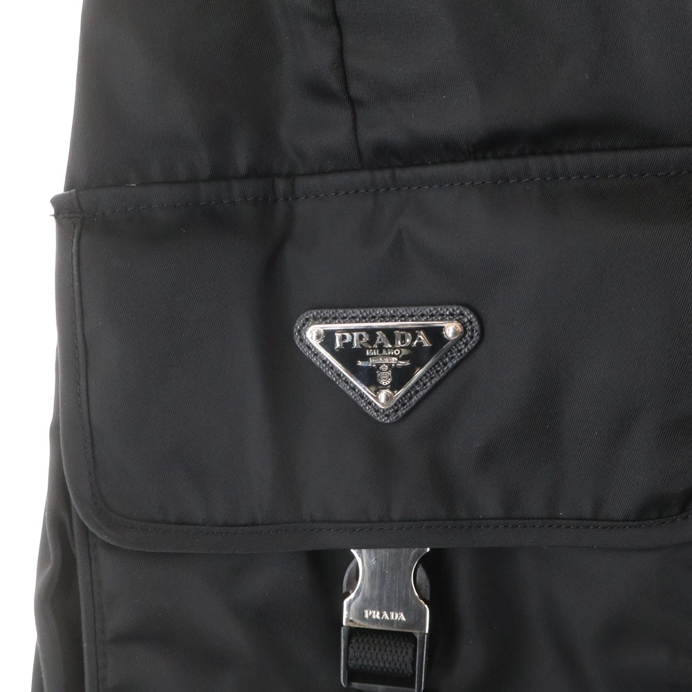 PRADA(プラダ) トライアングルプレート バミューダカーゴショートパンツ ブラック