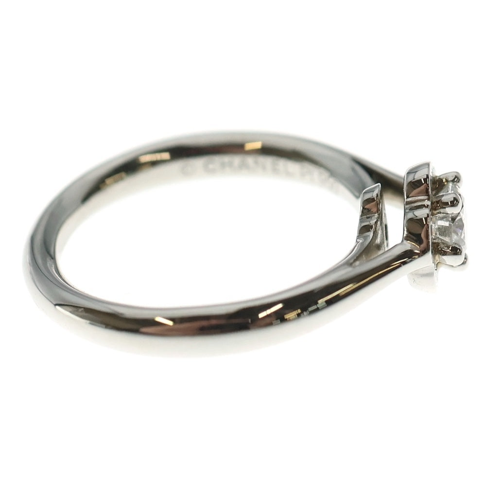 CHANEL(シャネル) カメリアコレクション ダイヤモンド リング 1PD 0.30ct Au750 K18 WG ホワイトゴールド 指輪 レディース