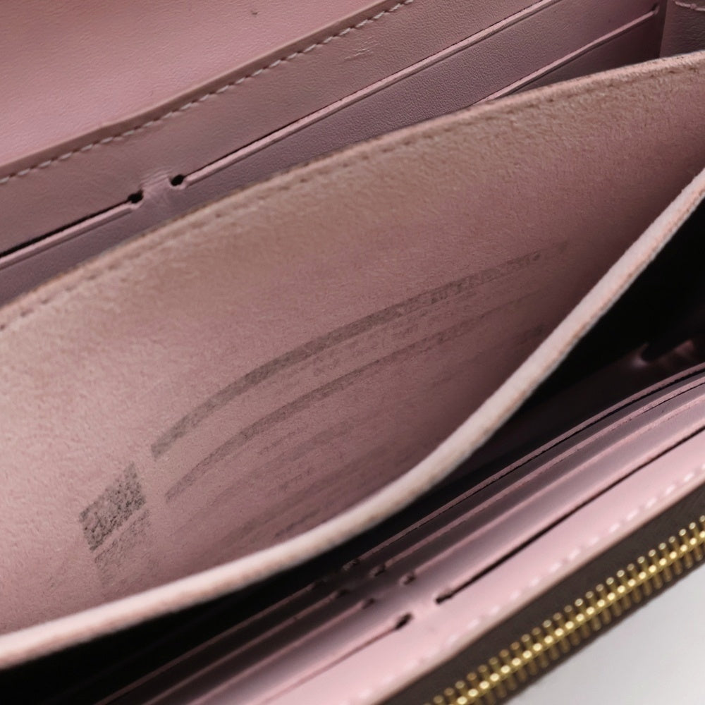 LOUIS VUITTON(ルイヴィトン) モノグラム ポルトフォイユ フロール ロングウォレット 長財布 カードケース ブラウン×ピンク M64586 ゴールド金具 レディース