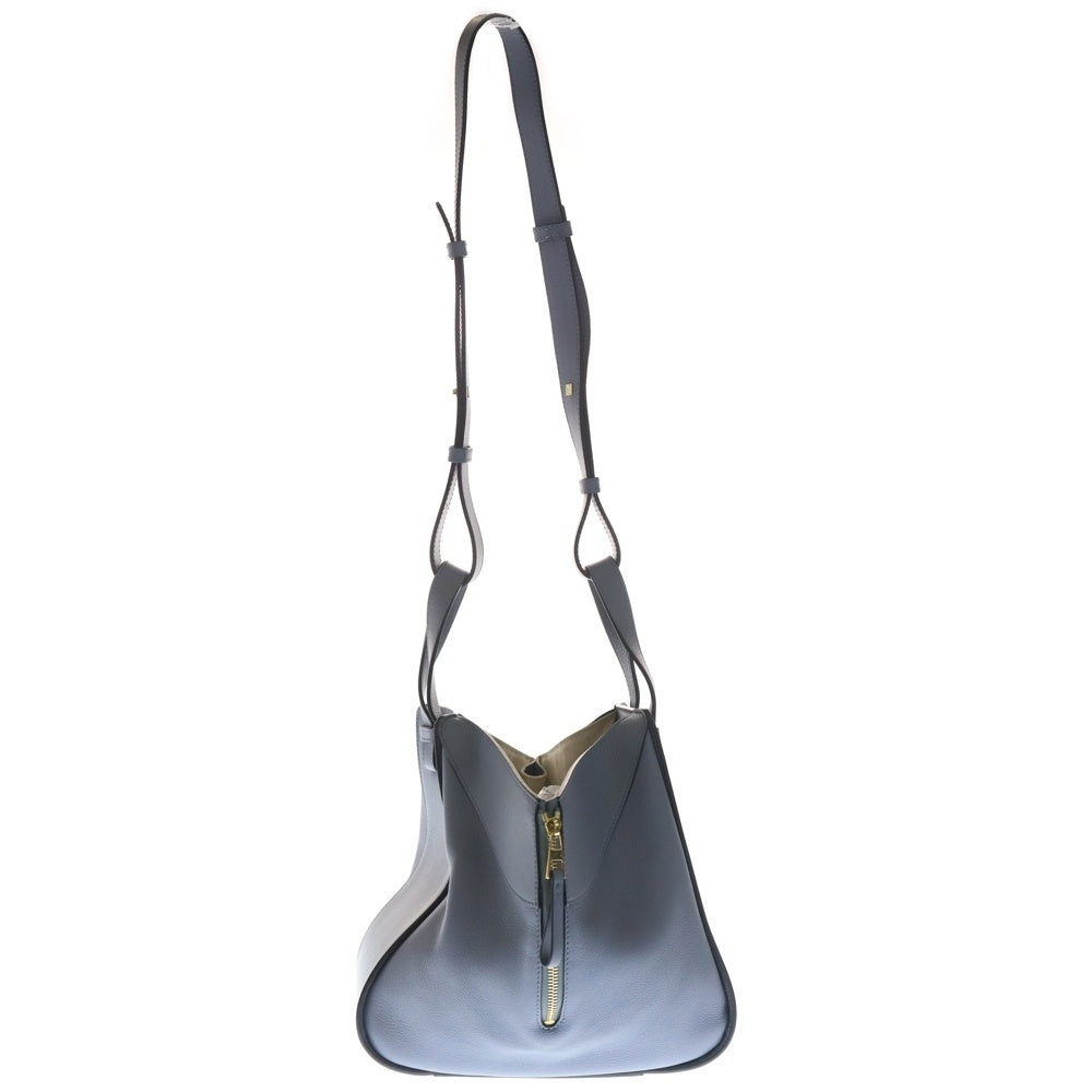 LOEWE(ロエベ) ハンモック 2WAYバッグ ハンドバッグ ショルダーバッグ スモール スモーキーブルー レザー シルバー金具 レディース