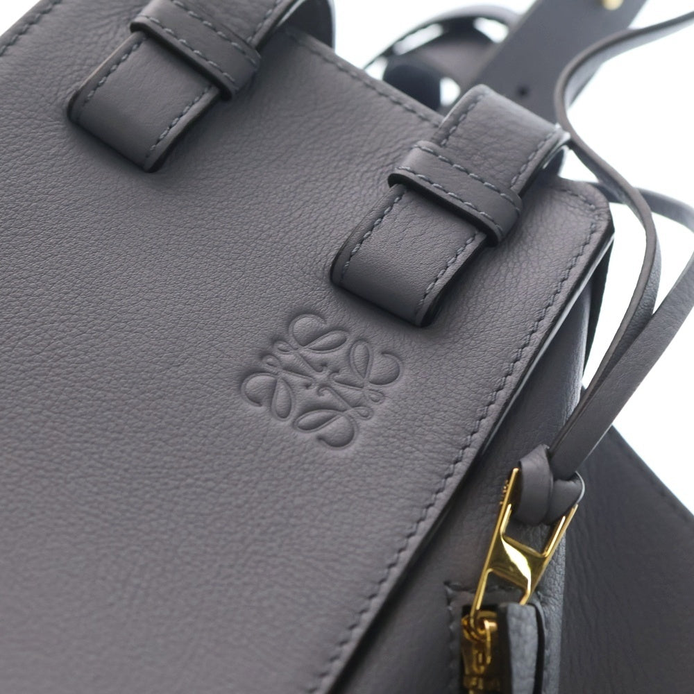 LOEWE(ロエベ) ハンモック 2WAYバッグ ハンドバッグ ショルダーバッグ スモール スモーキーブルー レザー シルバー金具 レディース