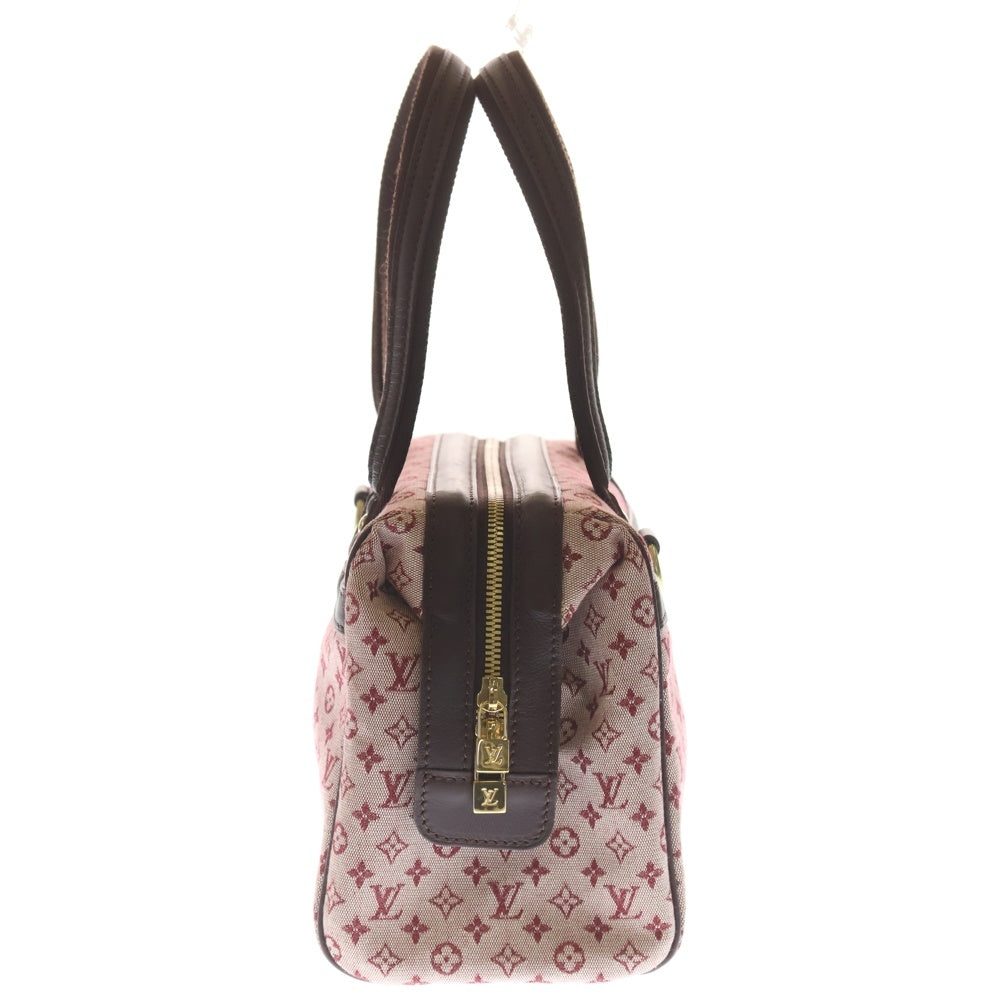 LOUIS VUITTON(ルイヴィトン) ジョゼフィーヌPM ハンドバッグ ボストンバッグ レッド×ワインレッド レザー×キャンバス M92216 ゴールド金具 レディース
