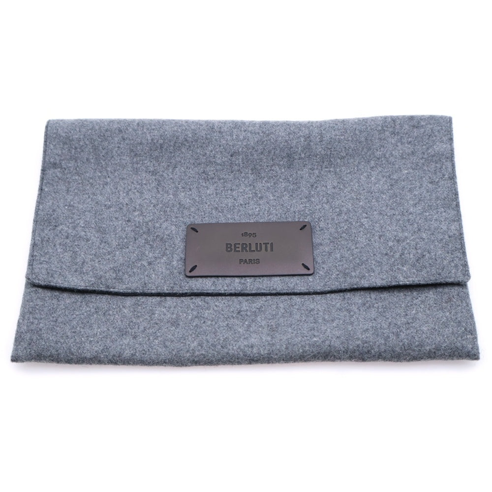 Berluti(ベルルッティ) カリグラフィ ポーチ オーダー ブラウン レザー