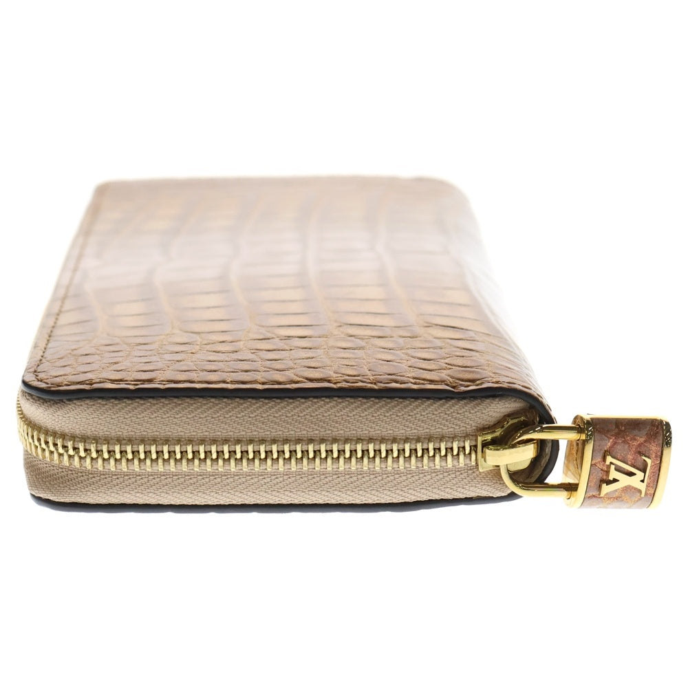 LOUIS VUITTON(ルイヴィトン) ジッピーウォレット レインボー クロコ ロングウォレット 長財布 カードケース ゴールド×ホワイト ゴールド金具 レディース