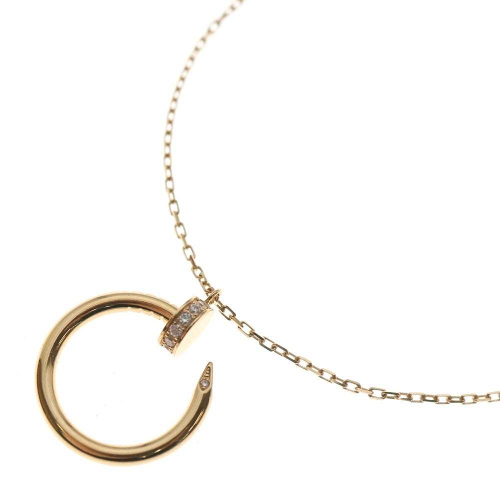 Cartier(カルティエ) ジュスト アンクル ダイヤネックレス ペンダント K18 Au750 PG ピンクゴールド B7224513 レディース