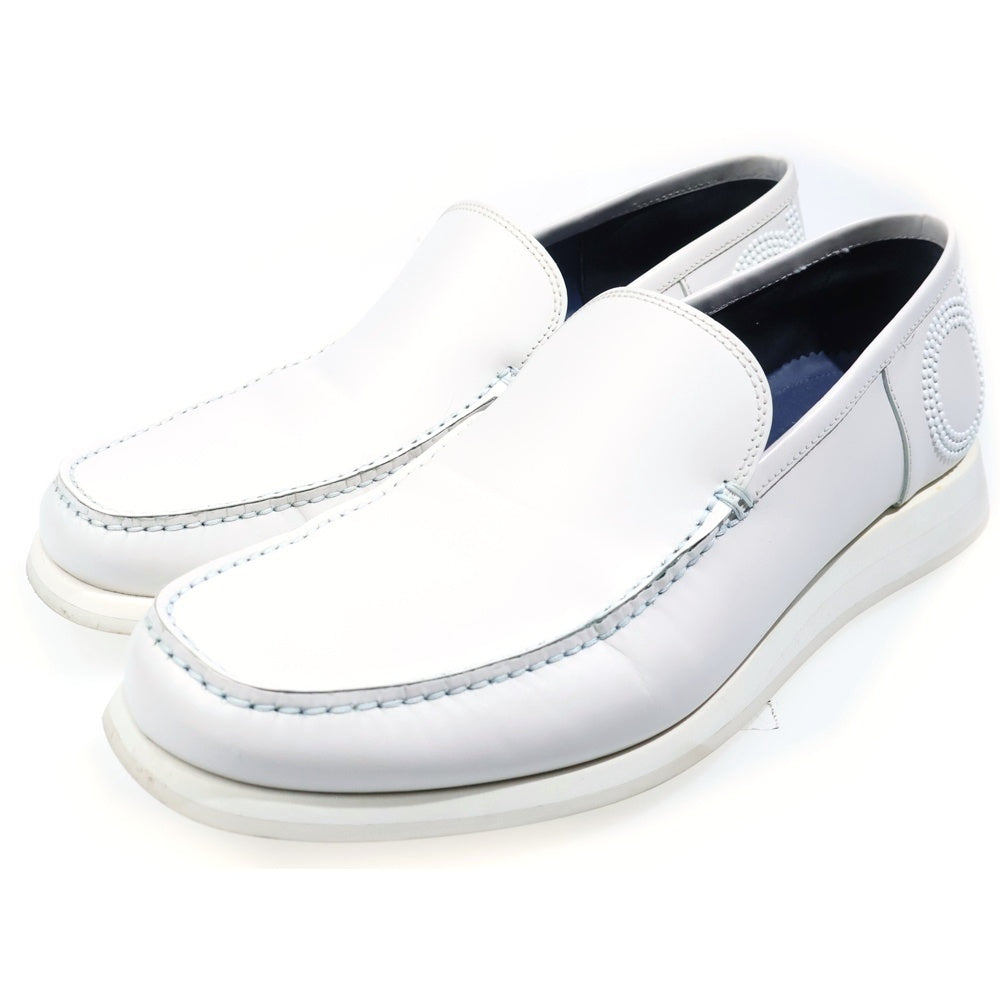 Salvatore Ferragamo(サルヴァトーレ フェラガモ) バックガンチーニデザインモカシンローファー ホワイト