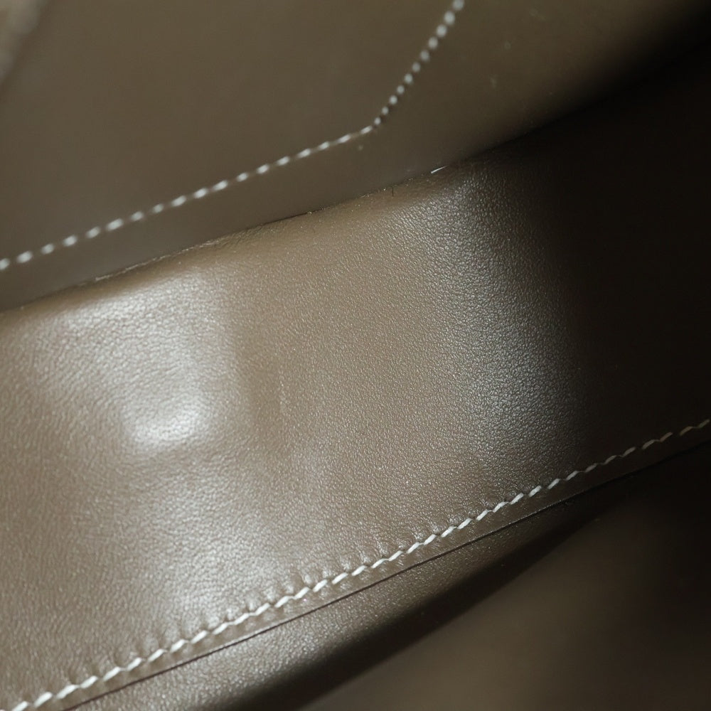 HERMES(エルメス) デッラカヴァッレリア ミニ エプソン エトゥープ ショルダーバッグ ミニバッグ グレージュ ブラウン レザー W刻印 シルバー金具 レディース