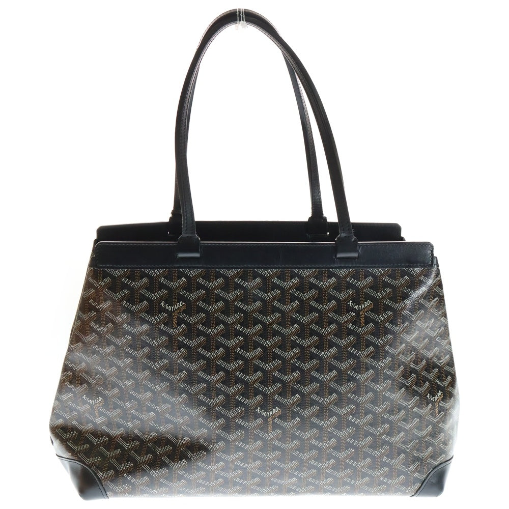 GOYARD(ゴヤール) ベルシャスビヨードPM レザー PVCコーティングキャンバス トートバッグ ブラック/ブラウン レディース