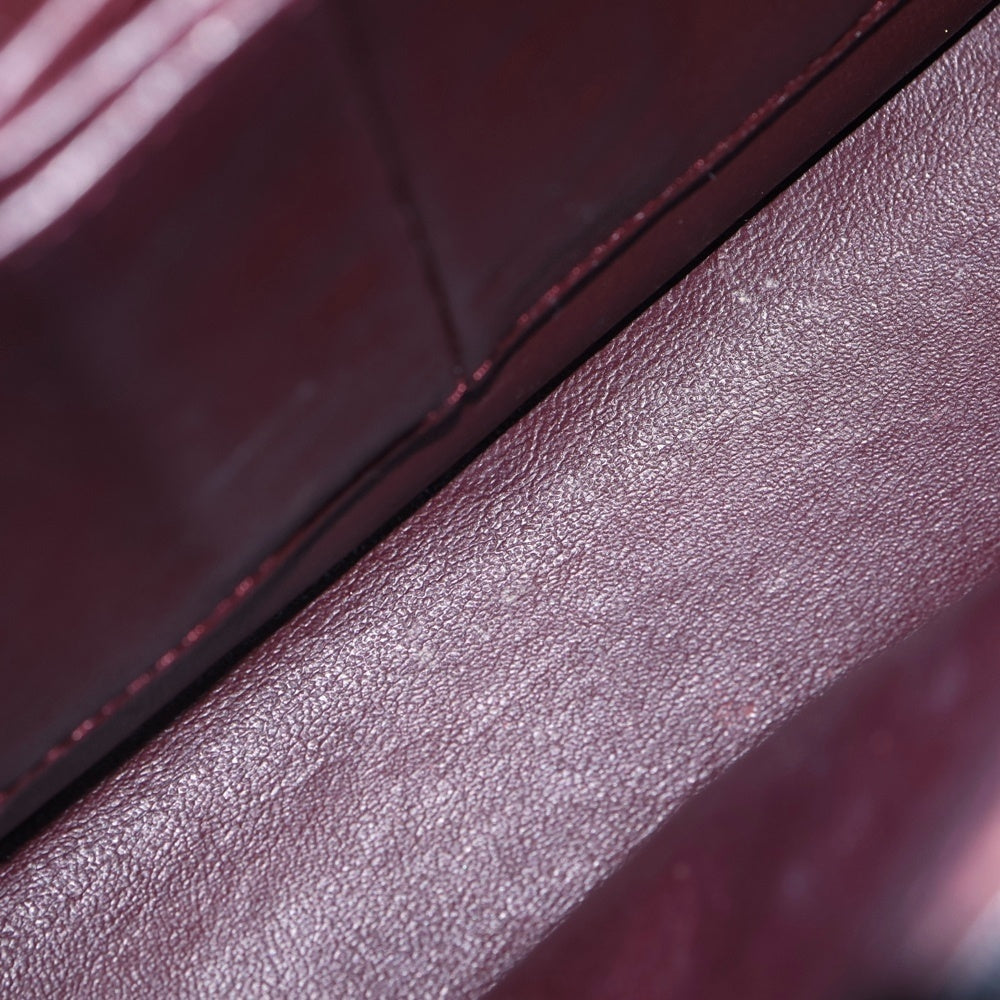 CHANEL(シャネル) マトラッセ25 ダブルフラップ ダブルチェーン ショルダーバッグ ブラック キャビアスキン シルバー金具 レディース