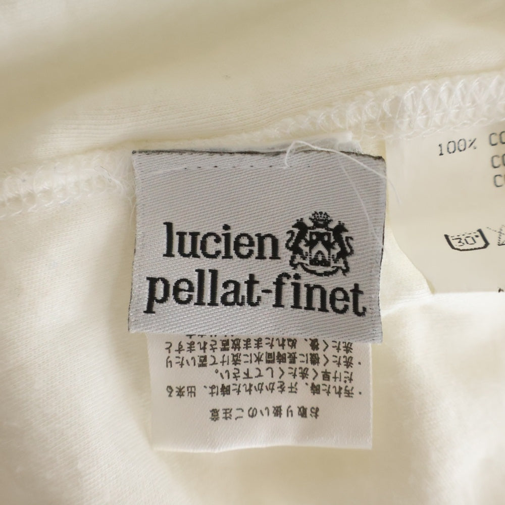 lucien pellat-finet(ルシアンペラフィネ) Glitter Skull S/S Tee ラメスカル 半袖Tシャツ カットソー ホワイト