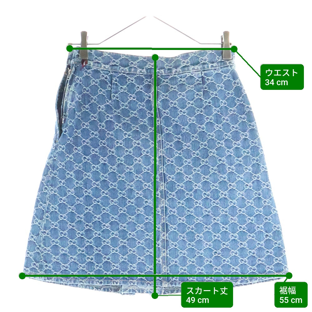 GUCCI(グッチ) GGジャガードデニムスカート インディゴ 791386 XDCZE レディース