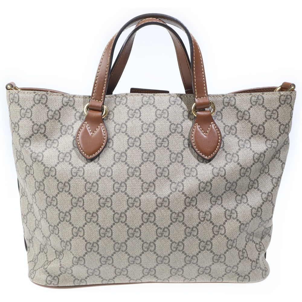 GUCCI(グッチ) GGスプリーム ハンドバッグ ベージュ 473887