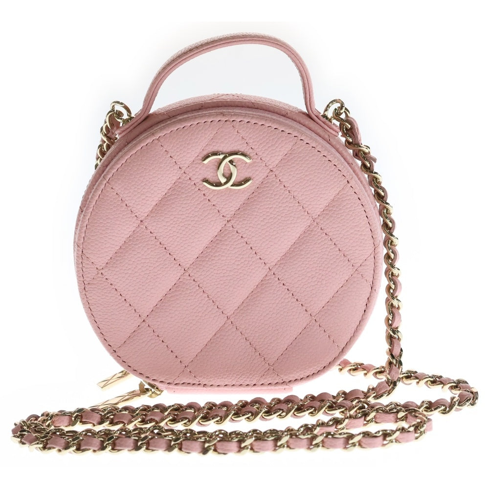 CHANEL(シャネル) スモールバニティ チェーンショルダーバッグ ピンク