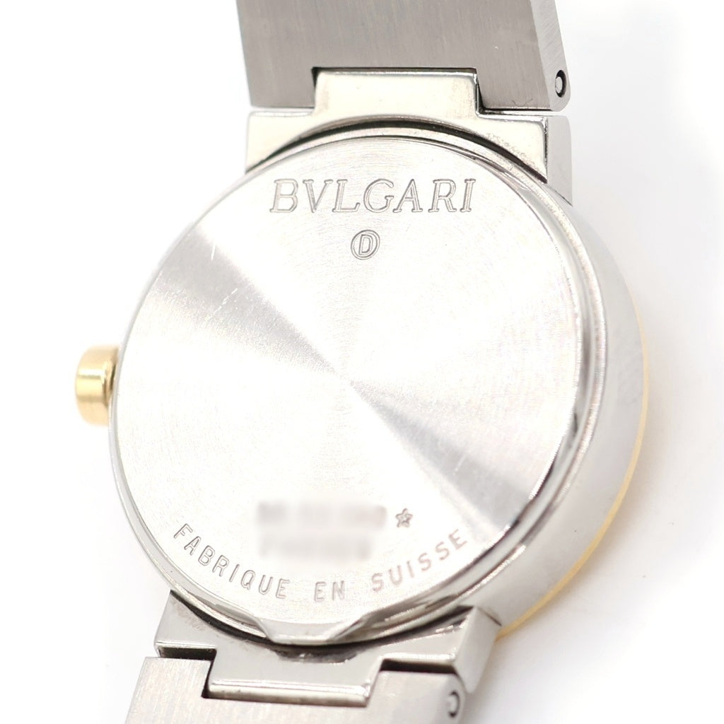 BVLGARI(ブルガリ) ブルガリブルガリ 黒文字盤 ステンレス ゴールド GP クォーツ 腕時計 BB23SGD レディース