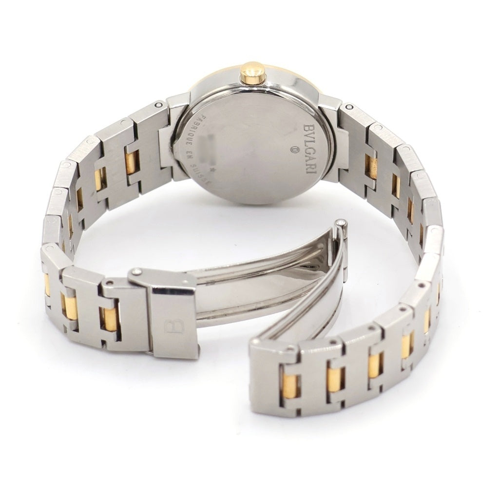 BVLGARI(ブルガリ) ブルガリブルガリ 黒文字盤 ステンレス ゴールド GP クォーツ 腕時計 BB23SGD レディース