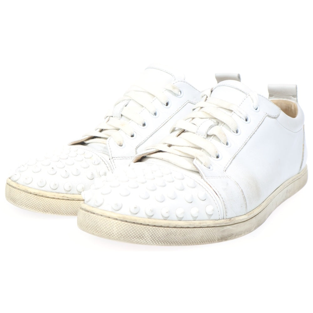CHRISTIAN LOUBOUTIN(クリスチャンルブタン) スタッズ ローカットレザースニーカー ホワイト レディース