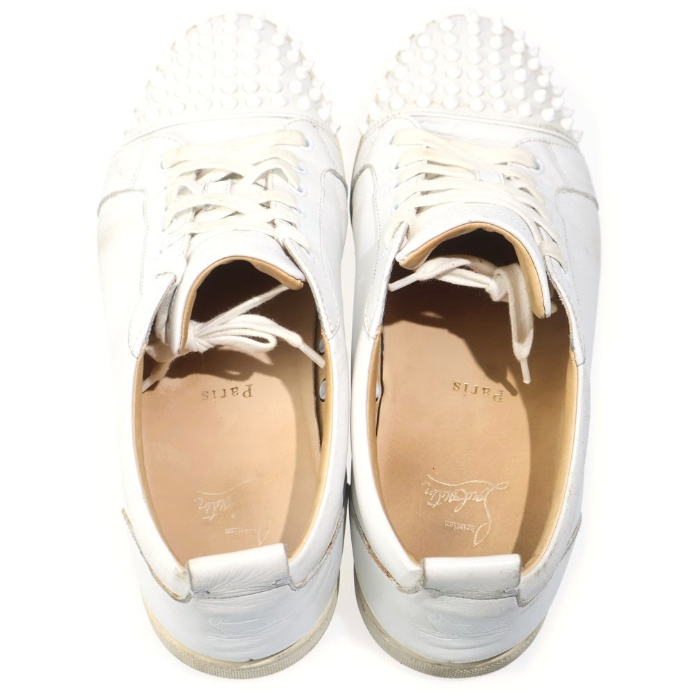 CHRISTIAN LOUBOUTIN(クリスチャンルブタン) スタッズ ローカットレザースニーカー ホワイト レディース