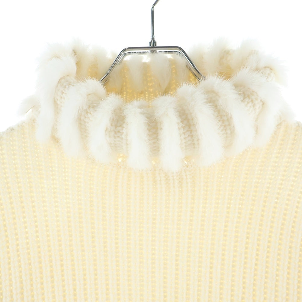FENDI(フェンディ) カシミヤハイネックローゲージニットセーター ホワイト FZY720 レディース