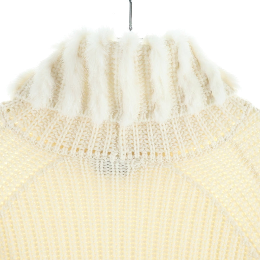 FENDI(フェンディ) カシミヤハイネックローゲージニットセーター ホワイト FZY720 レディース