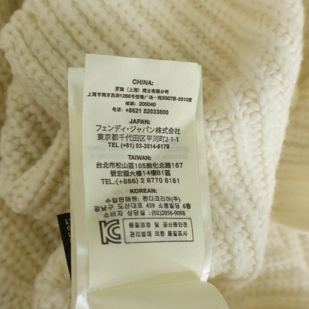 FENDI(フェンディ) カシミヤハイネックローゲージニットセーター ホワイト FZY720 レディース