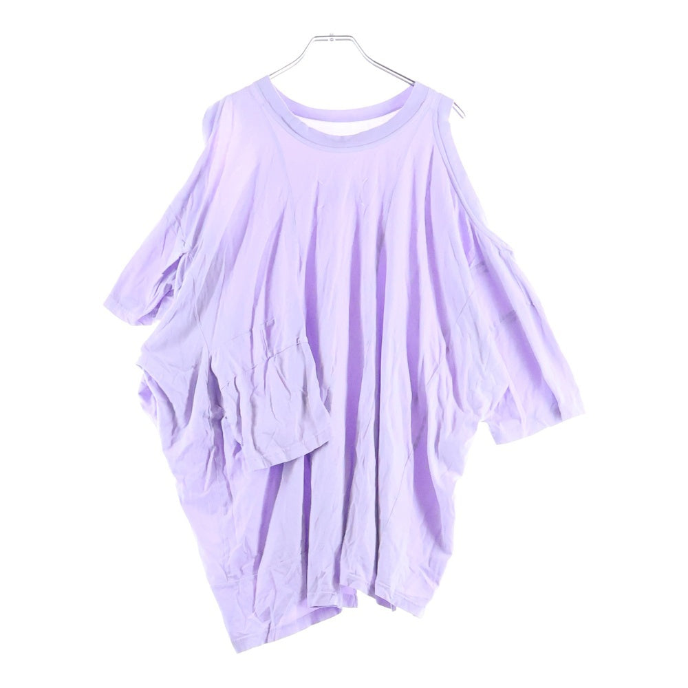 Maison Martin Margiela(メゾンマルタンマルジェラ) 20SS オープンショルダーデザイン ロングスリーブカットソー パープル S51GC0476 レディース