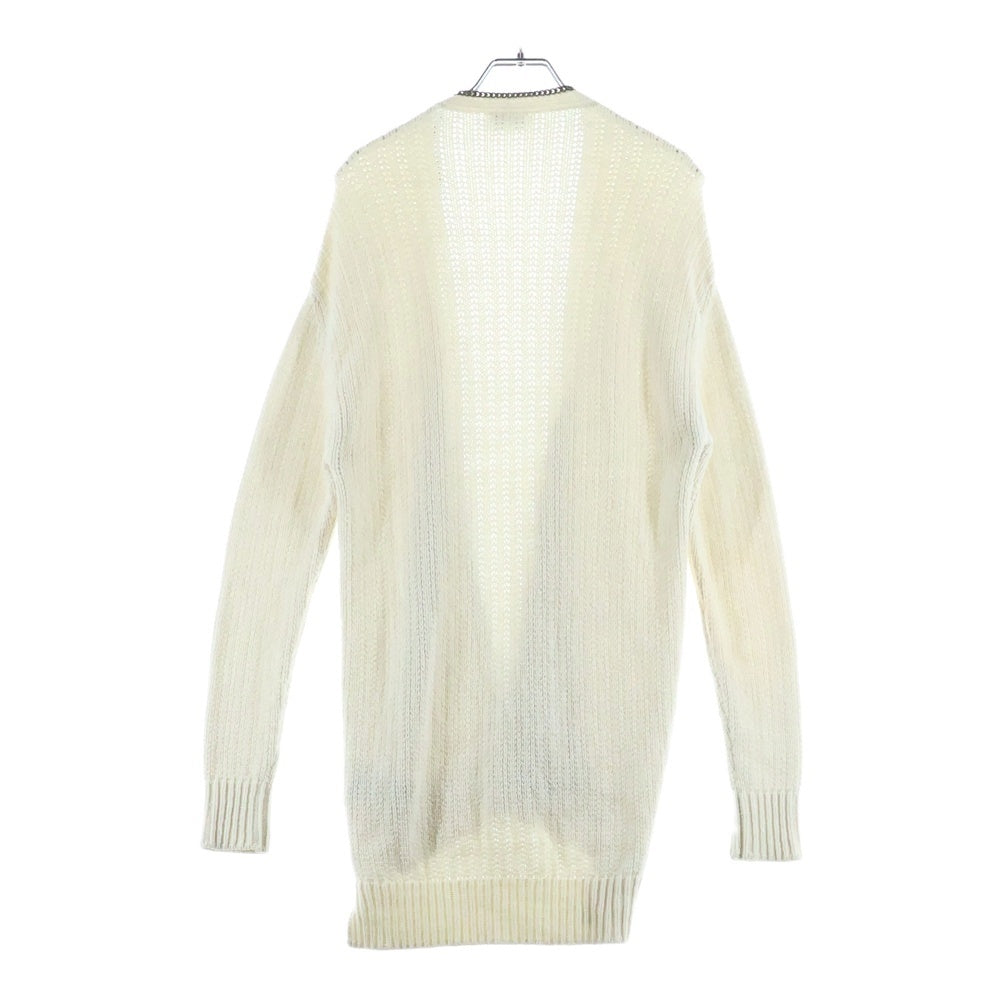 SAINT LAURENT PARIS(サンローランパリ) チェーンデザインウールカーディガン ホワイト 605878 YAJT2 レディース