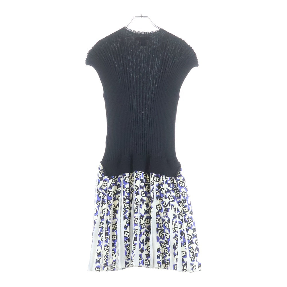 LOUIS VUITTON(ルイヴィトン) 19SS モノグラムバイマテリアル ニットドレス ワンピース ブラック/ホワイト レディース RW191W LQC FGKD12