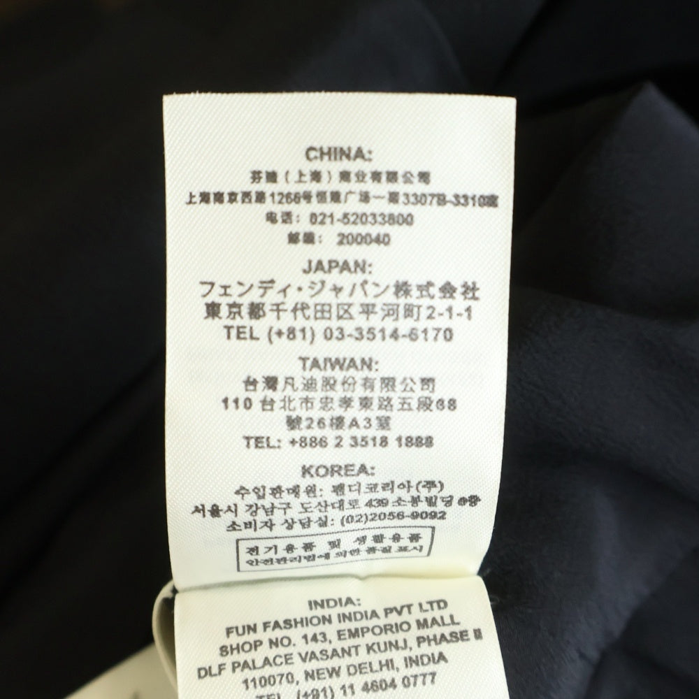 FENDI(フェンディ) バイカラーシャツワンピース ブラック FDA886 レディース