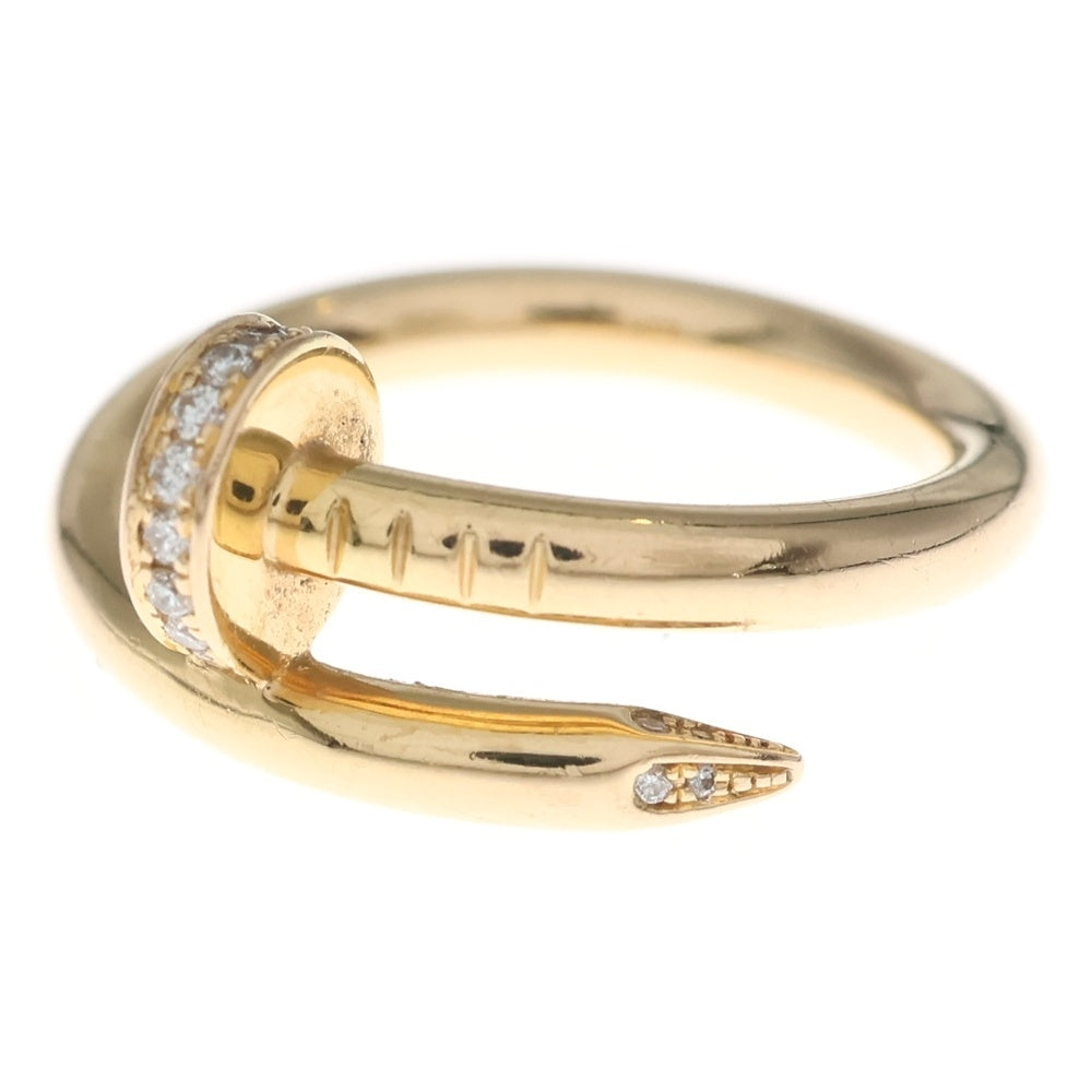 Cartier(カルティエ) ジュストアンクル パヴェ ダイヤリング K18 Au750 PG ピンクゴールド 指輪 レディース