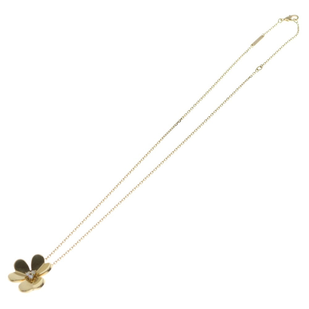 Van Cleef & Arpels(ヴァンクリーフアンドアーペル) フリヴォル ラージ 3PD ダイヤ ネックレス ペンダント Au750 K18 YG イエローゴールド レディース