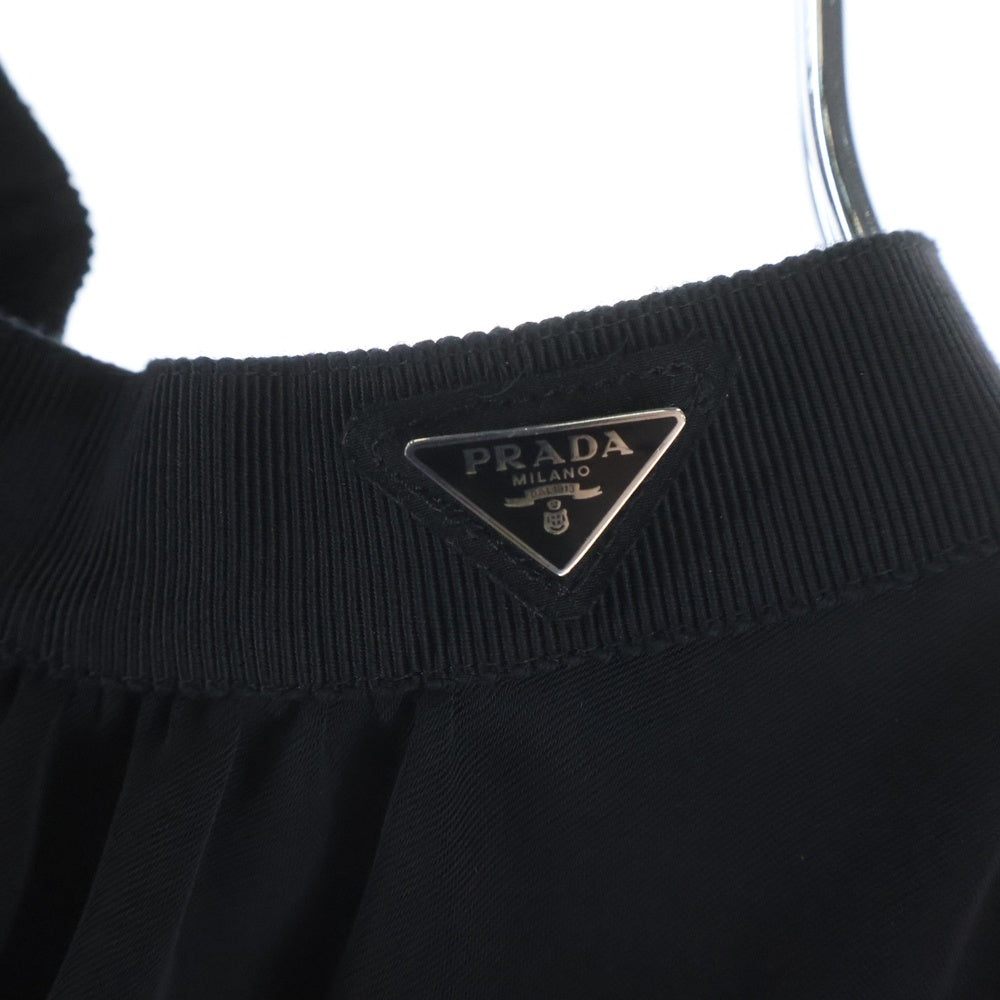PRADA(プラダ) トライアングルプレート ノースリーブワンピース ブラック P3H46