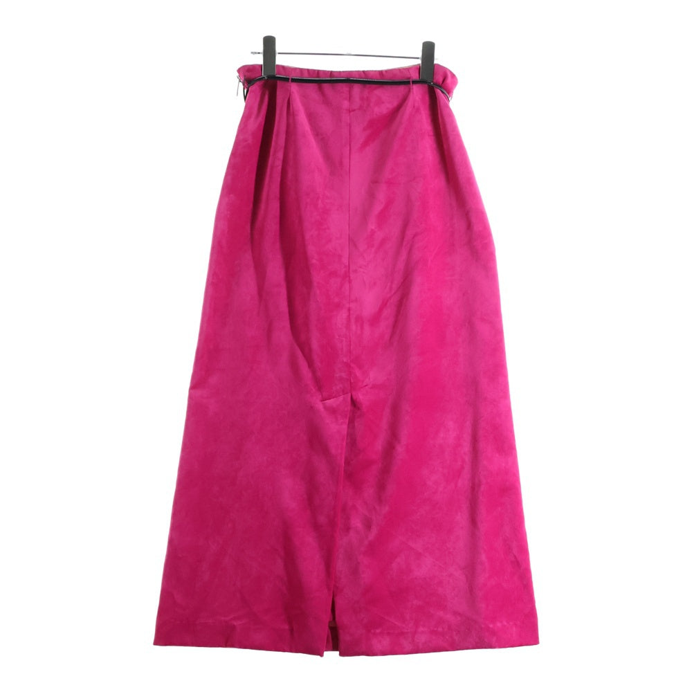 GUCCI(グッチ) ベルト付き ベロア ベルベット スカート ピンク レディース 759756