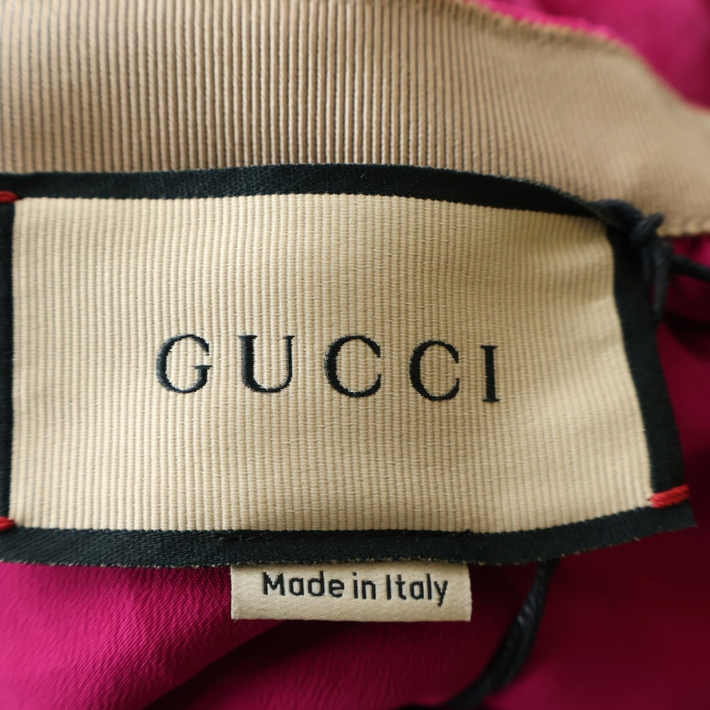 GUCCI(グッチ) ベルト付き ベロア ベルベット スカート ピンク レディース 759756