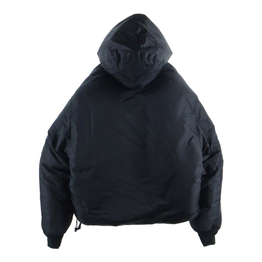 OAMC(オーエーエムシー) Cropped Hood Bomber Jacket クロップドボンバージャケット ブラック PCM2OB01A-NY002-99