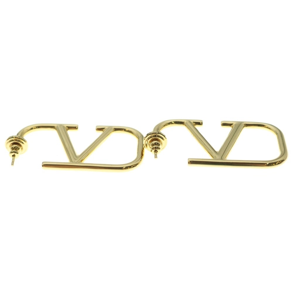 VALENTINO(ヴァレンティノ) Vロゴシグネチャー メタルピアス ゴールド GP ピアス アクセサリー レディース