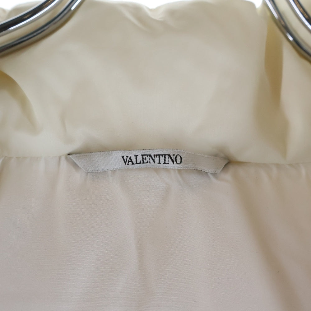 VALENTINO(ヴァレンティノ) スリーブロゴプリント ダウンジャケット ホワイト レディース