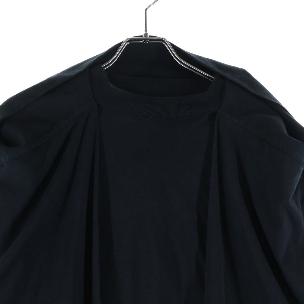 BALENCIAGA(バレンシアガ) ロゴ刺繍 フーデッド ロングスリーブ 長袖Tシャツ カットソー ブラック 797720