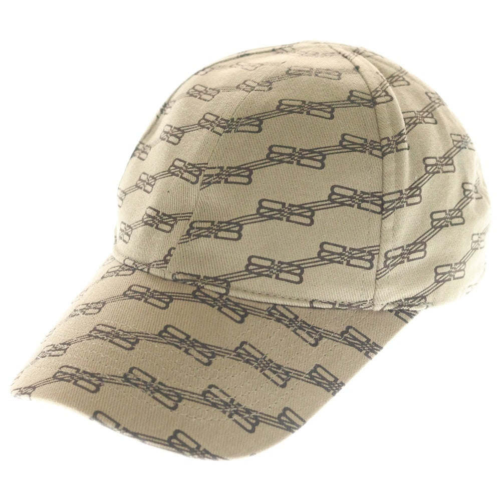 BALENCIAGA(バレンシアガ) BBロゴ モノグラム ベースボールキャップ 帽子 ベージュ