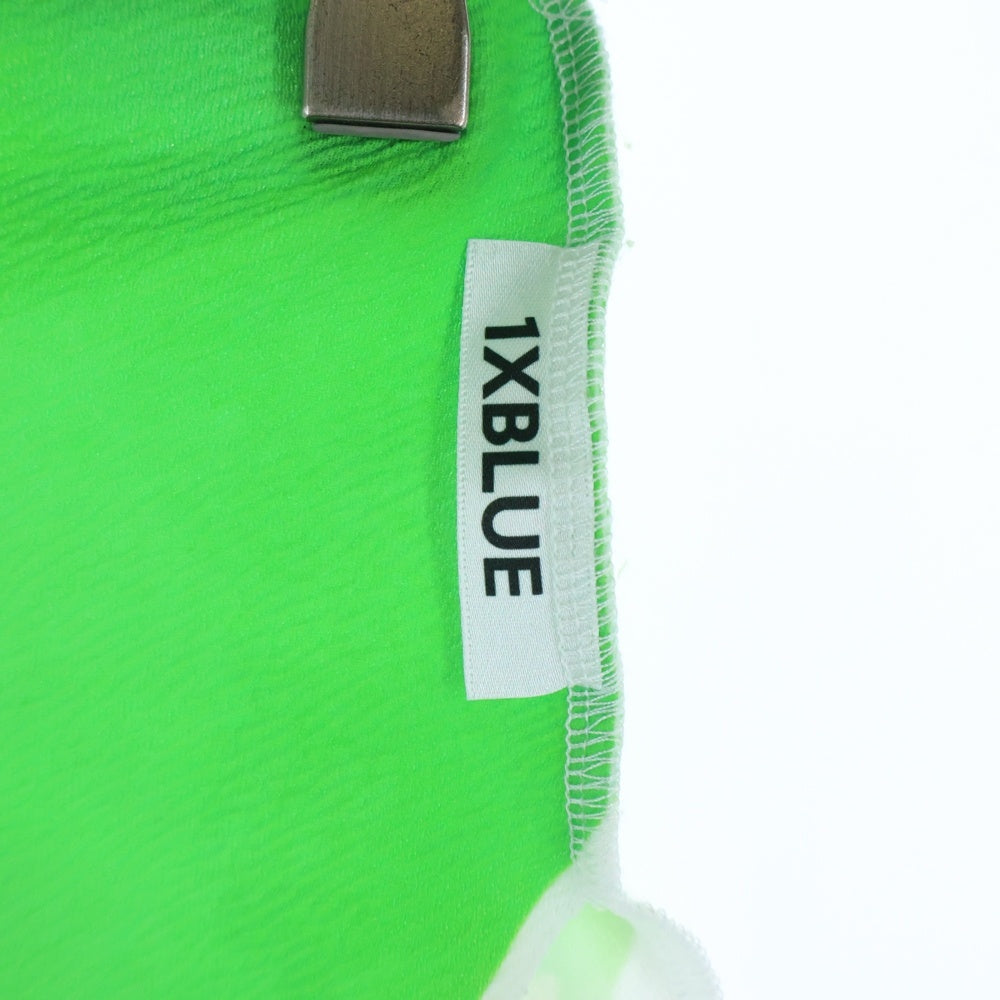 NO BRAND(ノーブランド) 1XBLUE フェイス グラフィックプリント ショート スカート ライトグリーン レディース