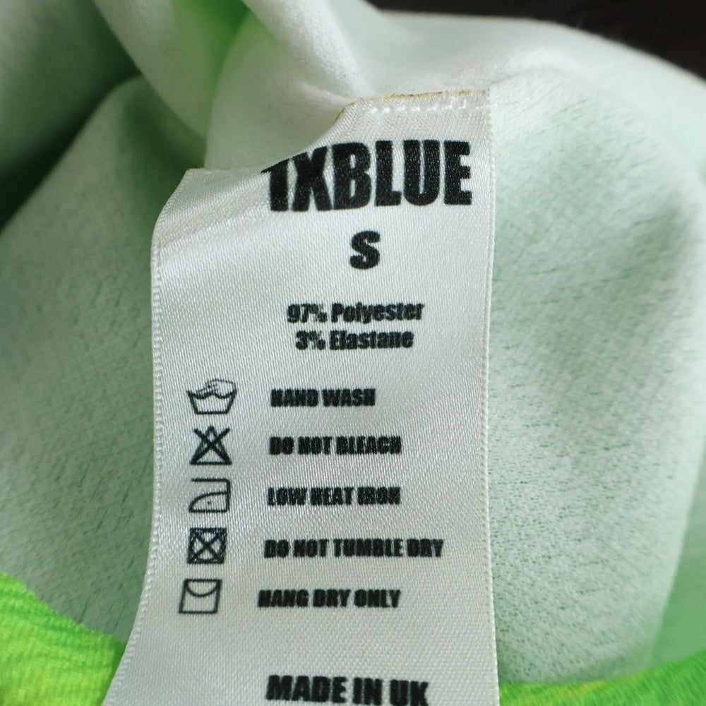 NO BRAND(ノーブランド) 1XBLUE フェイス グラフィックプリント ショート スカート ライトグリーン レディース