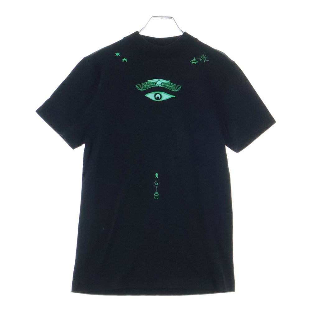 MARINE SERRE(マリーン セル) 19AW ムーンプリント 半袖Tシャツ カットソー ブラック レディース