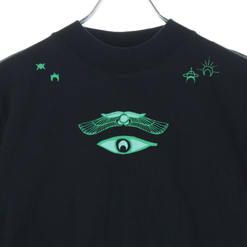 MARINE SERRE(マリーン セル) 19AW ムーンプリント 半袖Tシャツ カットソー ブラック レディース
