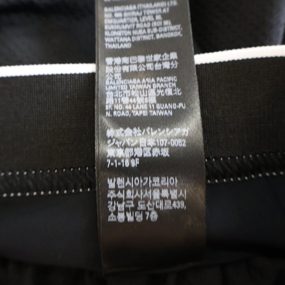 BALENCIAGA(バレンシアガ) セットアップ メッシュ ロゴプリント 半袖Tシャツ ハーフ ショートパンツ ショーツ ブラック